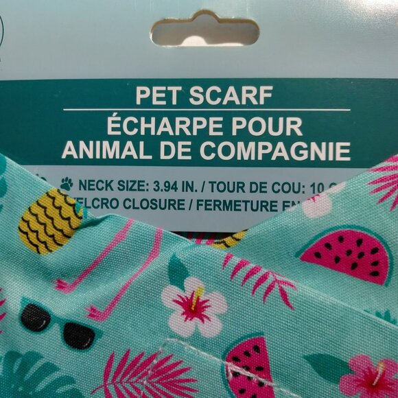 Pink Flamingo Pet Scarf Hello Summer Small - Picture 3 of 3